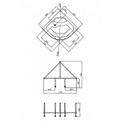 Triton  Душевой уголок Вирго №1 90x90 – фотография-4